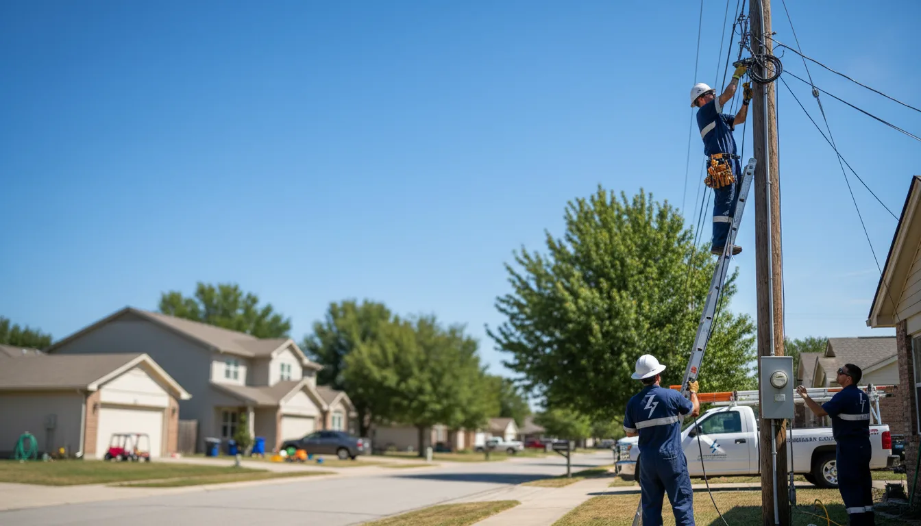 Residential electrician providing installation services in Lockport, NY
